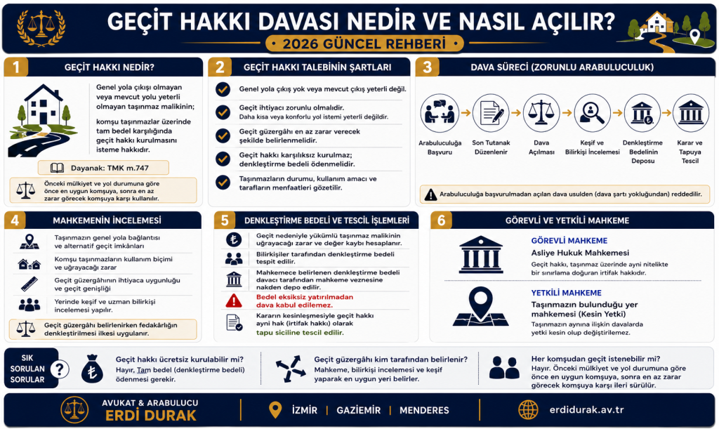 geçit hakkı davası nedir ve nasıl açılır
