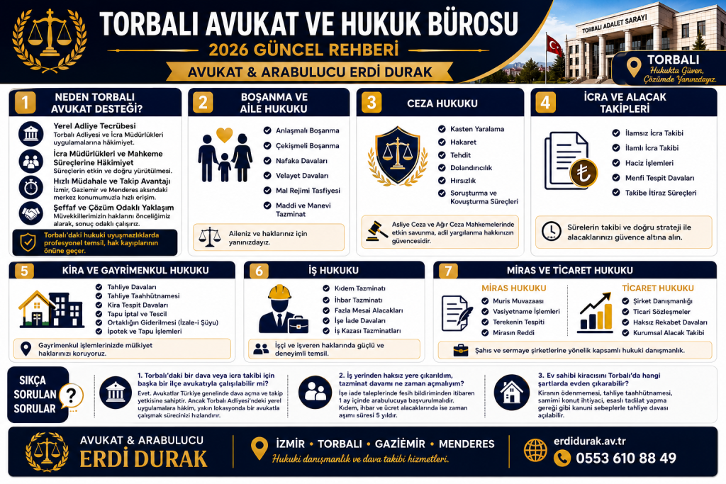 torbalı avukat hukuk bürosu erdi durak