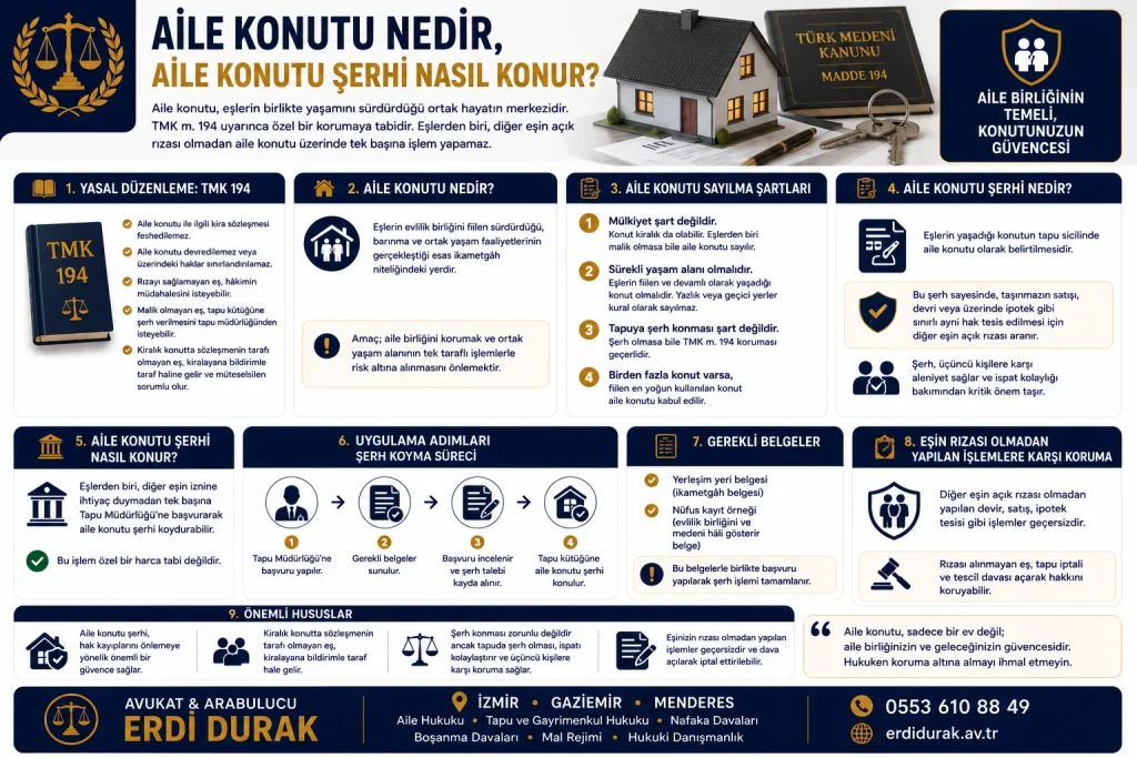 Aile Konutu Nedir Aile Konutu Şerhi Nasıl Konur Avukat Erdi Durak